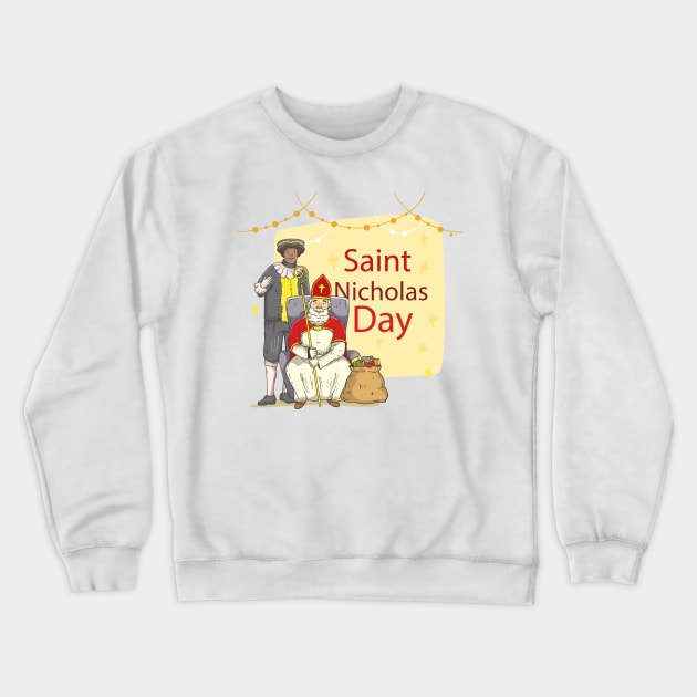 Saint Nicholas Day December Crewneck Sweatshirt by blackypaw